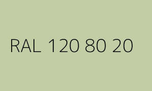 Colore RAL 120 80 20