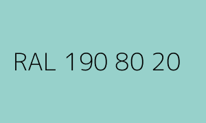Colore RAL 190 80 20