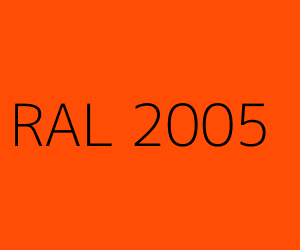 Colore RAL 2005 LUMINOUS ORANGE