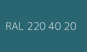 Colore RAL 220 40 20