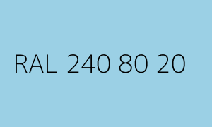 Colore RAL 240 80 20