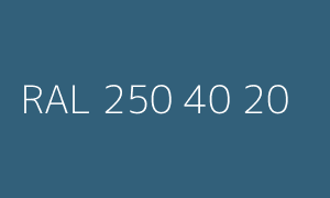 Colore RAL 250 40 20
