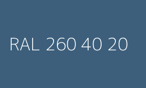 Colore RAL 260 40 20