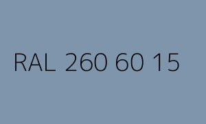 Colore RAL 260 60 15