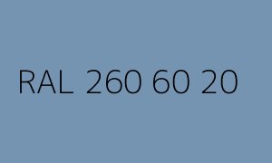 Colore RAL 260 60 20