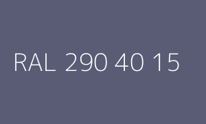Colore RAL 290 40 15