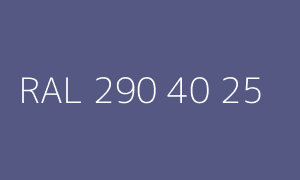 Colore RAL 290 40 25