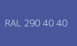 Colore RAL 290 40 40