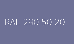 Colore RAL 290 50 20