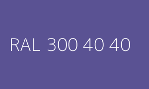 Colore RAL 300 40 40