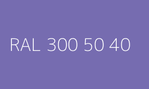 Colore RAL 300 50 40