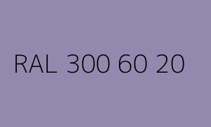 Colore RAL 300 60 20
