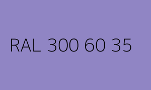 Colore RAL 300 60 35