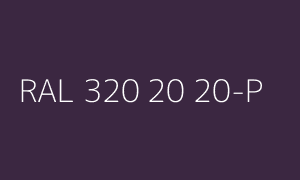 Colore RAL 320 20 20-P