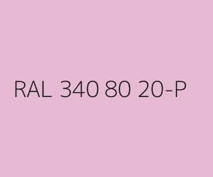 Colore RAL 340 80 20-P 