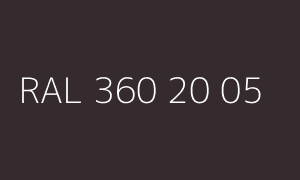 Colore RAL 360 20 05