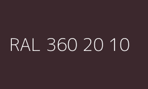 Colore RAL 360 20 10