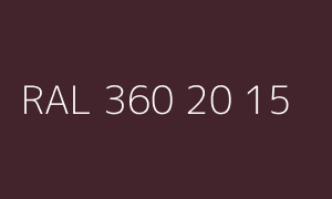 Colore RAL 360 20 15