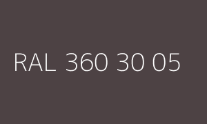 Colore RAL 360 30 05