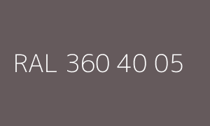 Colore RAL 360 40 05