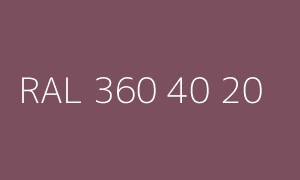 Colore RAL 360 40 20