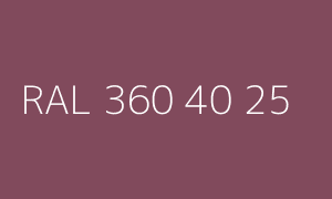 Colore RAL 360 40 25