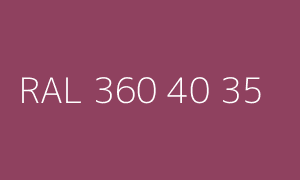 Colore RAL 360 40 35