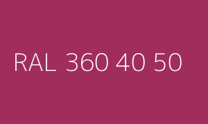 Colore RAL 360 40 50