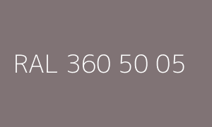 Colore RAL 360 50 05