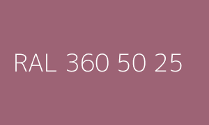 Colore RAL 360 50 25