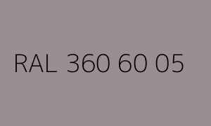 Colore RAL 360 60 05