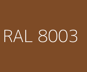 Colore RAL 8003 CLAY BROWN