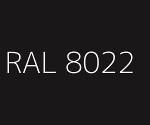 Colore RAL 8022 BLACK BROWN