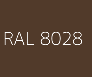 Colore RAL 8028 TERRA BROWN