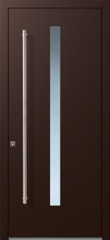 alumaflat door chocolate brown ral-8017